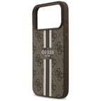 Guess MagSafe dėklas iPhone 17 Pro Max – rudas