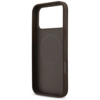Guess MagSafe dėklas iPhone 17 Pro Max – rudas