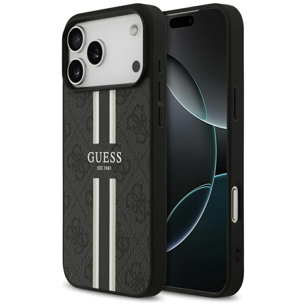 Guess MagSafe dėklas iPhone 17 Pro Max – juodas