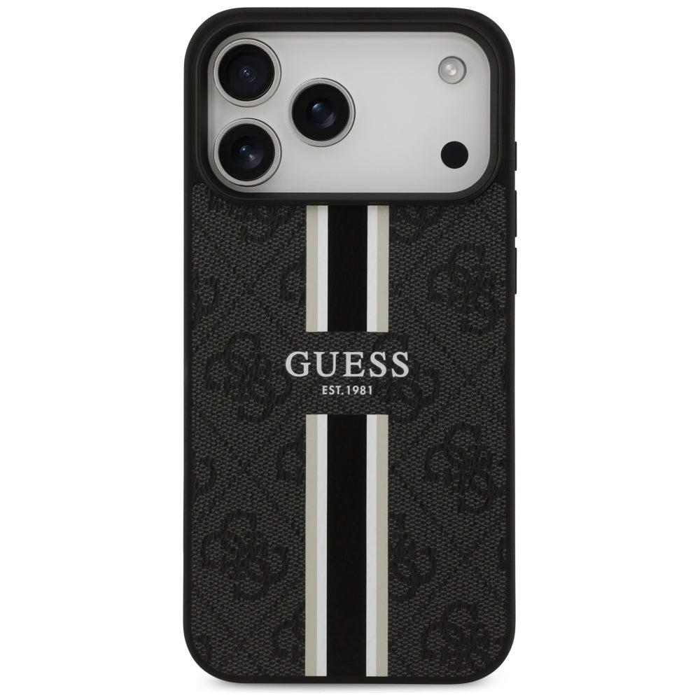 Guess MagSafe dėklas iPhone 17 Pro Max – juodas