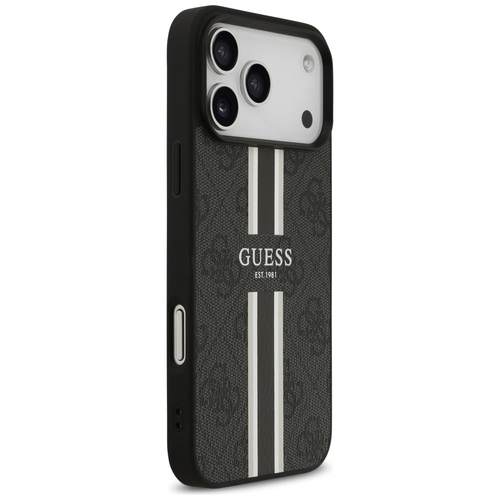Guess MagSafe dėklas iPhone 17 Pro Max – juodas