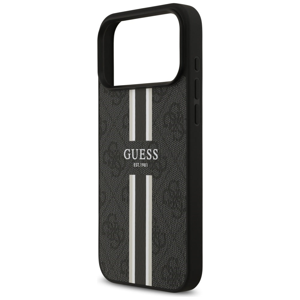Guess MagSafe dėklas iPhone 17 Pro Max – juodas