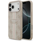 Guess MagSafe dėklas iPhone 17 Pro Max – rožinis