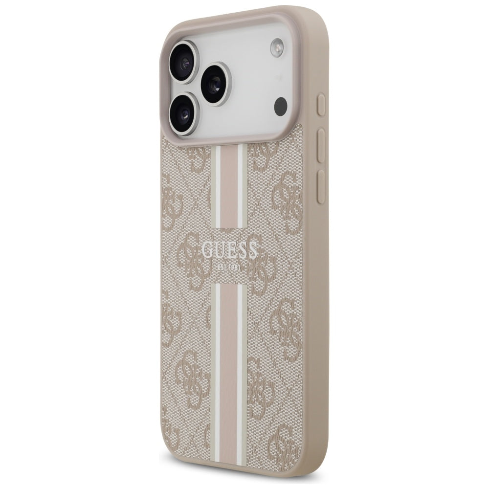 Guess MagSafe dėklas iPhone 17 Pro Max – rožinis