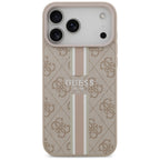 Guess MagSafe dėklas iPhone 17 Pro Max – rožinis