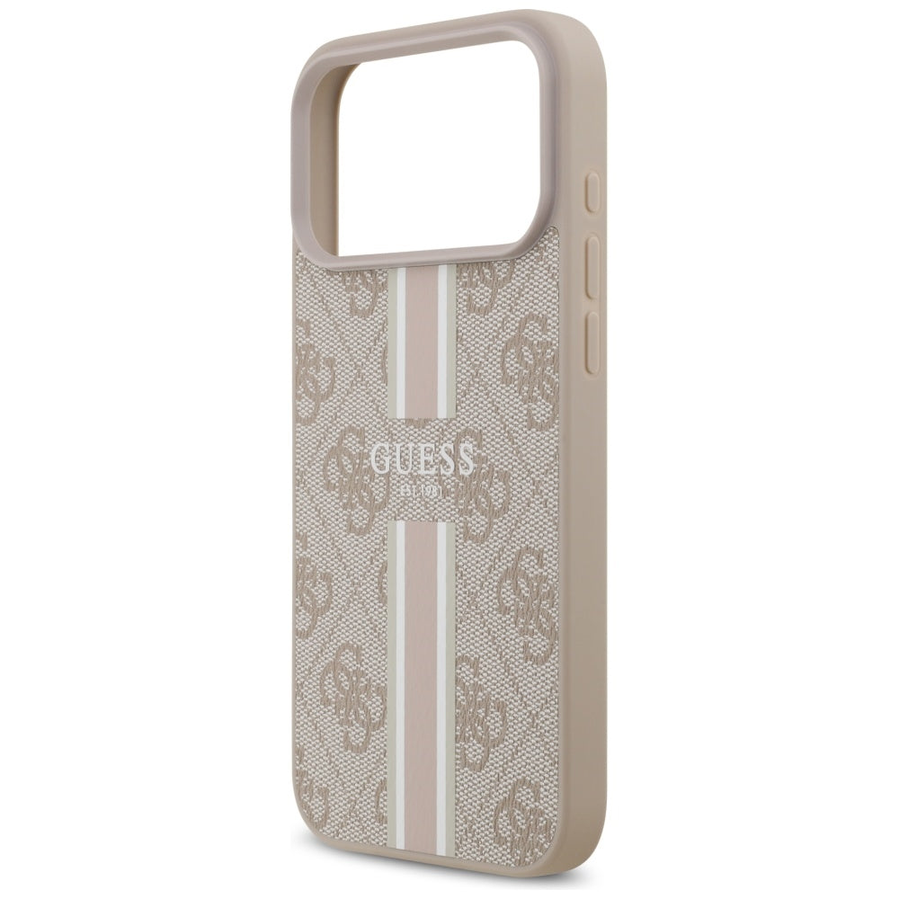 Guess MagSafe dėklas iPhone 17 Pro Max – rožinis