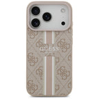 Guess MagSafe dėklas iPhone 17 Pro – rožinis