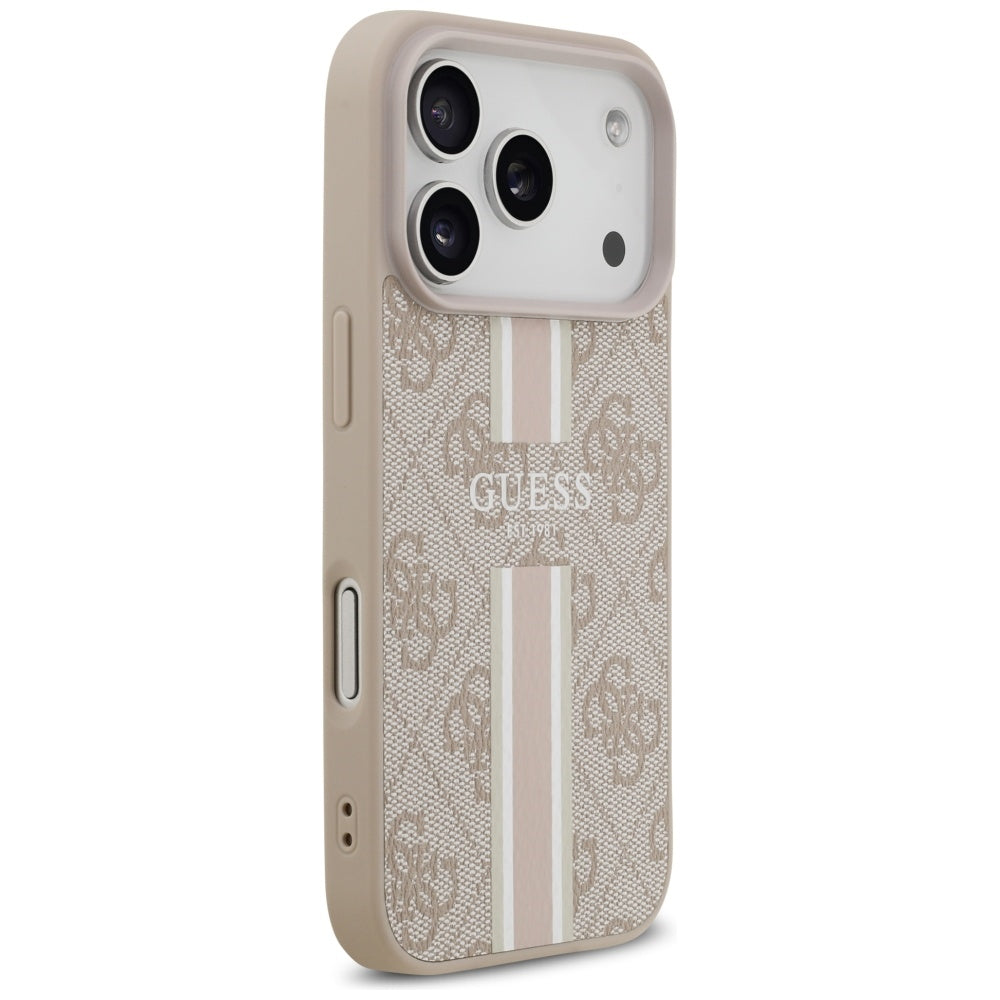 Guess MagSafe dėklas iPhone 17 Pro – rožinis