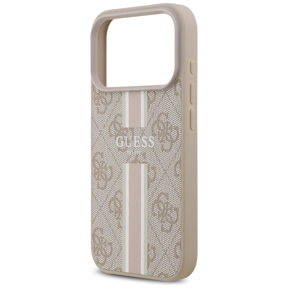 Guess MagSafe dėklas iPhone 17 Pro – rožinis