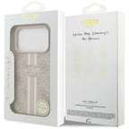 Guess MagSafe dėklas iPhone 17 Pro – rožinis