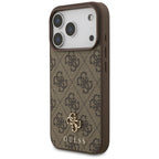 Guess MagSafe dėklas iPhone 17 Pro – rudas -- iPhone 17 Pro