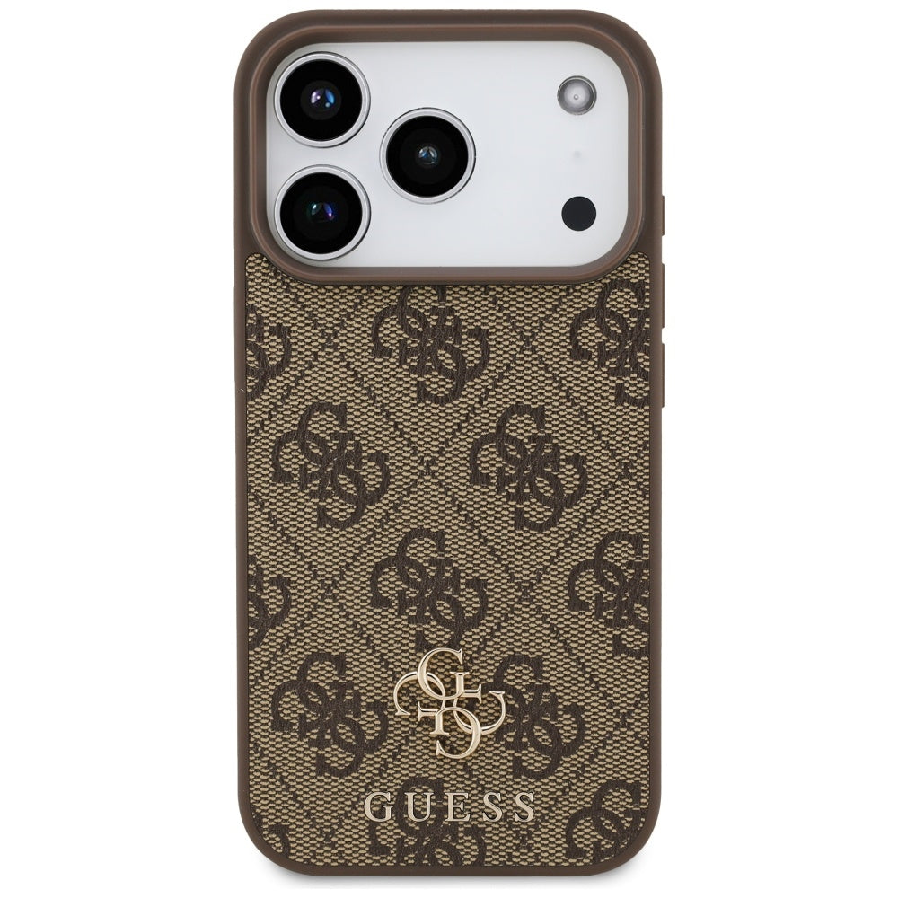 Guess MagSafe dėklas iPhone 17 Pro – rudas -- iPhone 17 Pro