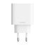 Cuktech A19 30W USB-A + USB-C sieninis įkroviklis - Baltas -- Cell phone chargers
