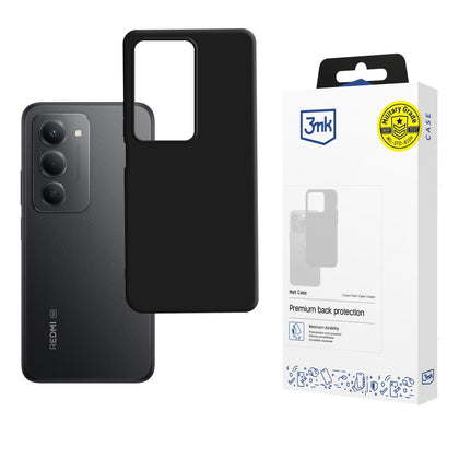 3mk matinis dėklas, skirtas Xiaomi Redmi 15 5G - juodas -- Xiaomi Redmi 15 5G / Redmi 15 5G