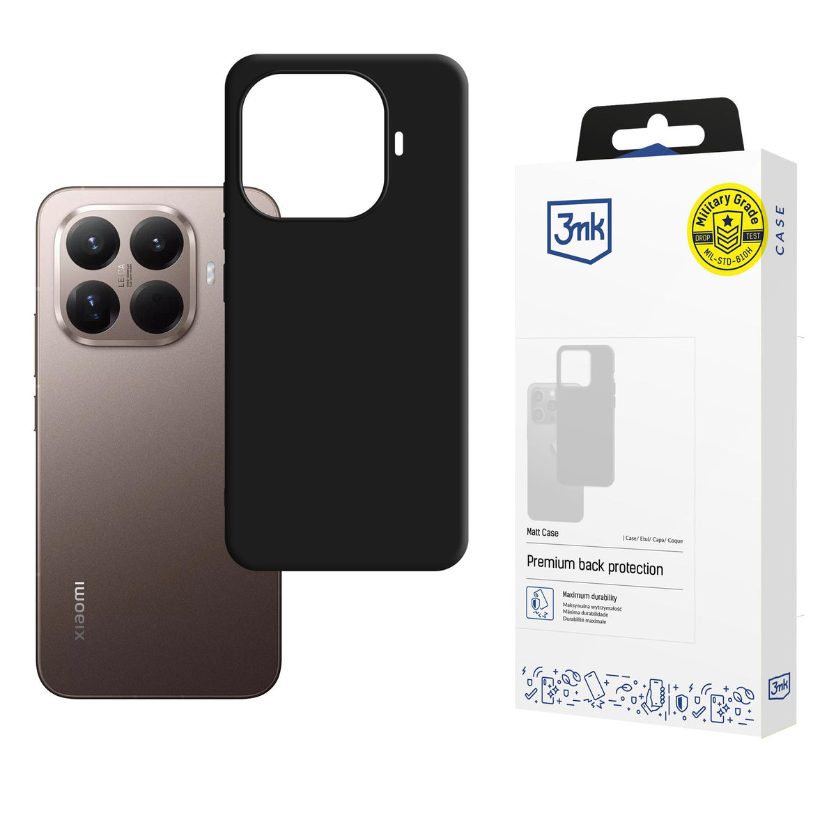3mk Matt Case dėklas Xiaomi 15T Pro 5G – juodas