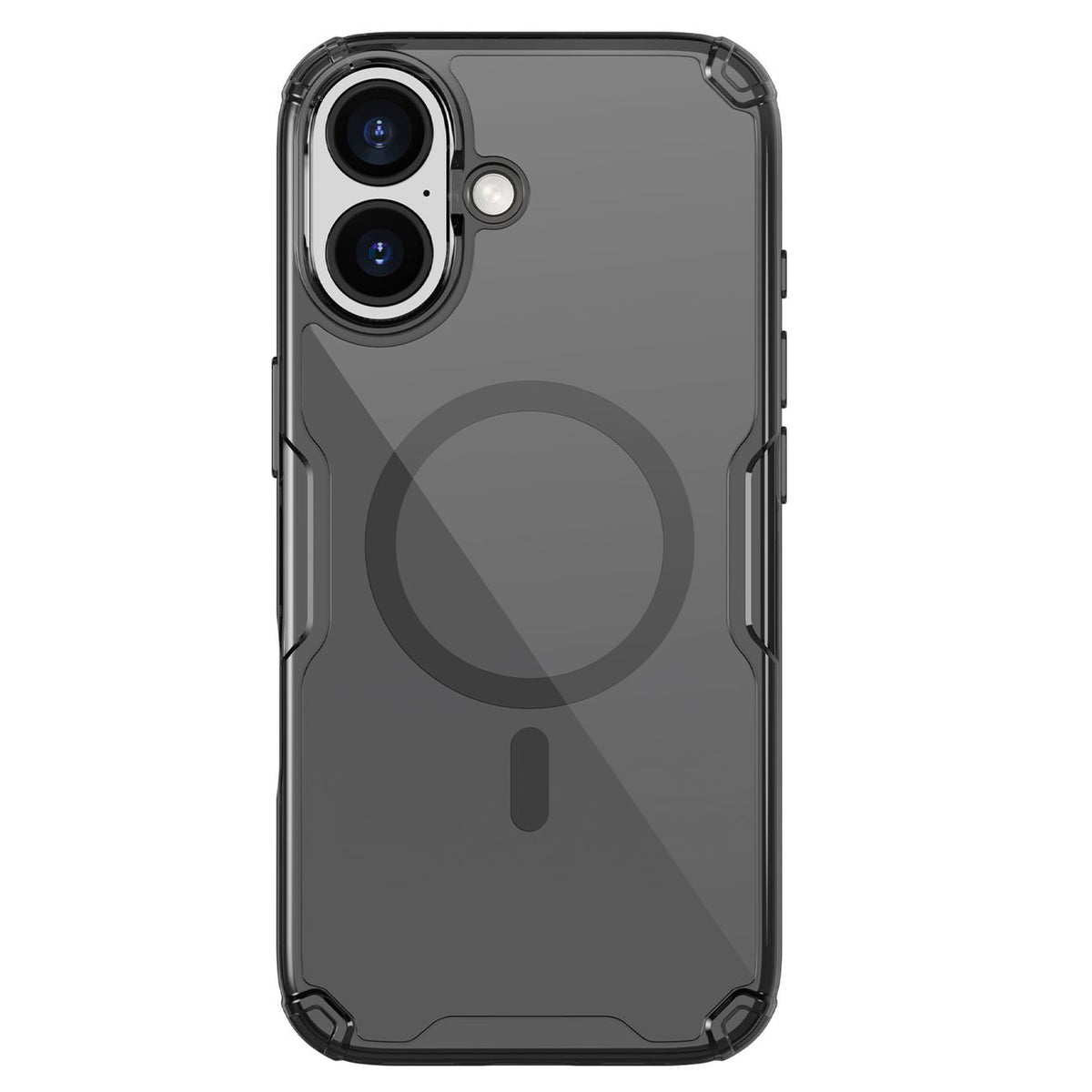 Nillkin Nature TPU Pro magnetinis dėklas, suderinamas su MagSafe, skirtas iPhone 17 - Translucent Black