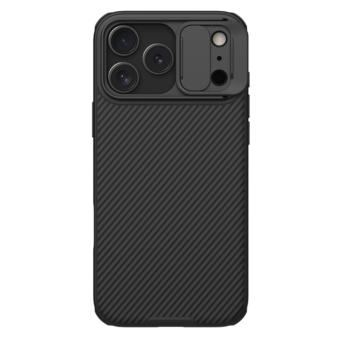Nillkin CamShield Pro magnetinis dėklas, suderinamas su MagSafe, skirtas iPhone 17 Pro Max - Black