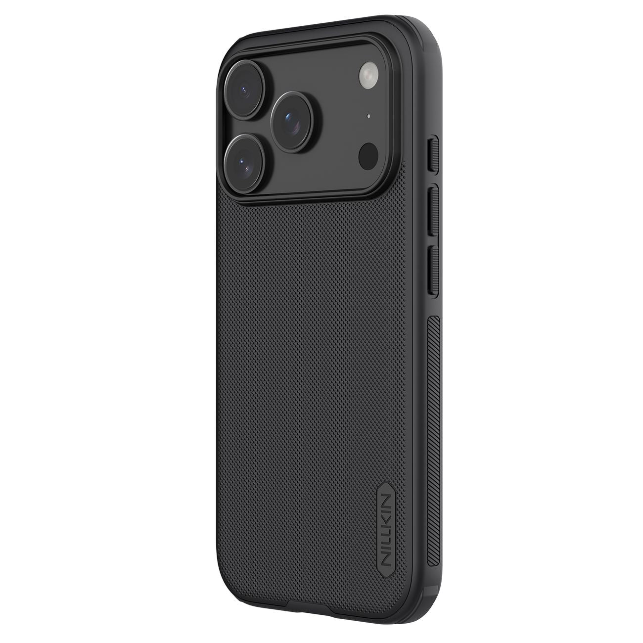 Nillkin Super Frosted Shield Pro magnetinis dėklas suderinamas su MagSafe iPhone 17 Pro - Juodas -- iPhone 17 Pro