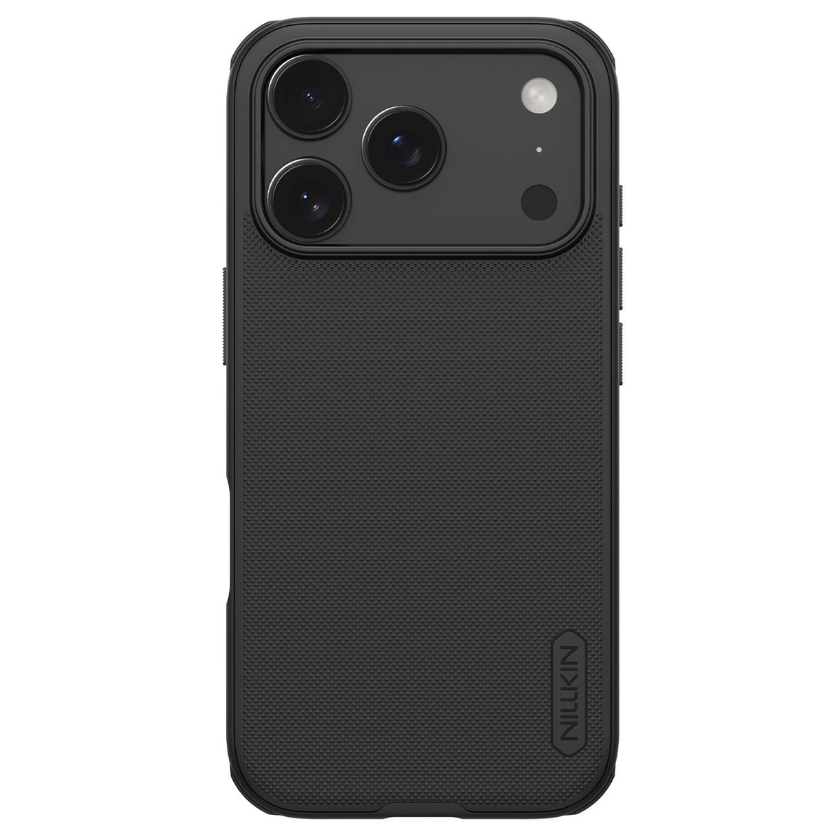 Nillkin Super Frosted Shield Pro magnetinis dėklas suderinamas su MagSafe iPhone 17 Pro - Juodas -- iPhone 17 Pro