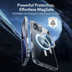 ESR Classic Hybrid MagSafe dėklas iPhone 17 + stiklas -- iPhone 17