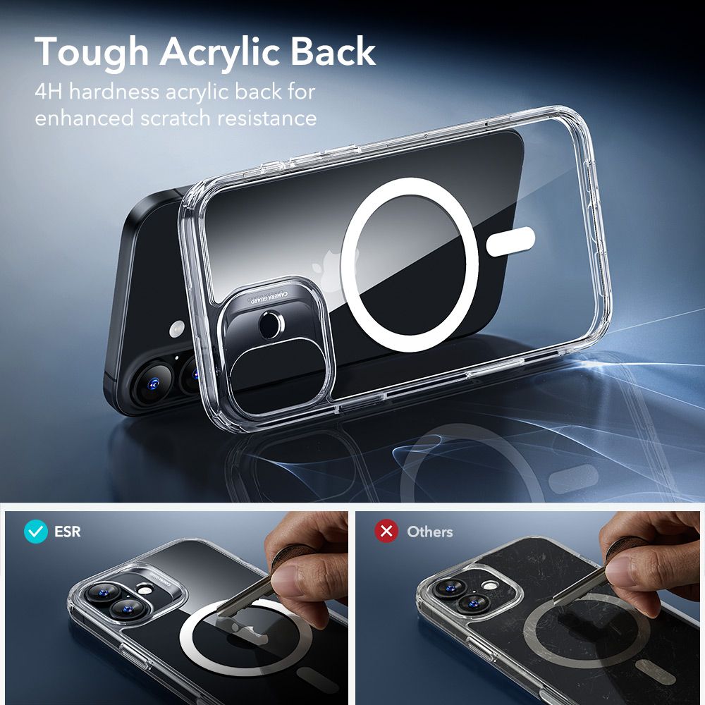 ESR Classic Hybrid MagSafe dėklas iPhone 17 + stiklas -- iPhone 17