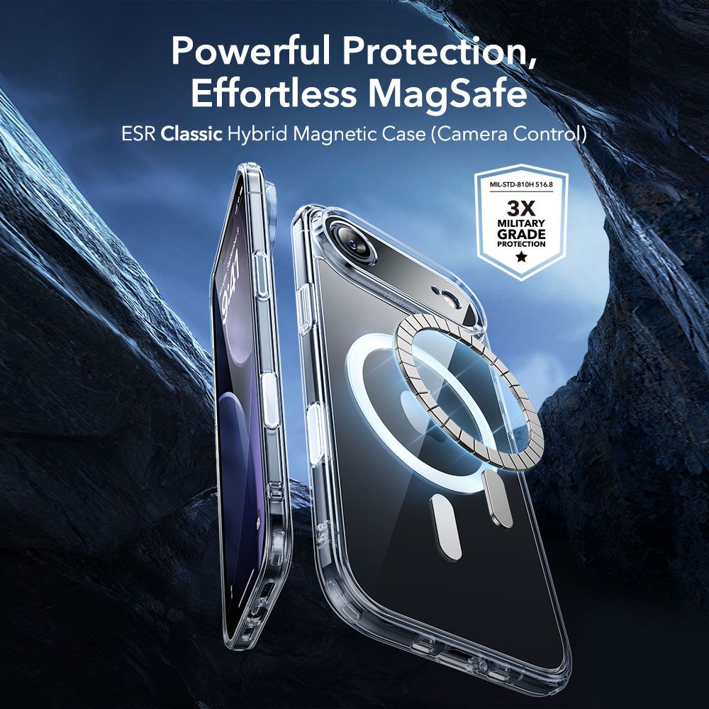 ESR Classic Hybrid MagSafe rinkinys iPhone 17 Air – skaidrus -- iPhone 17 Air