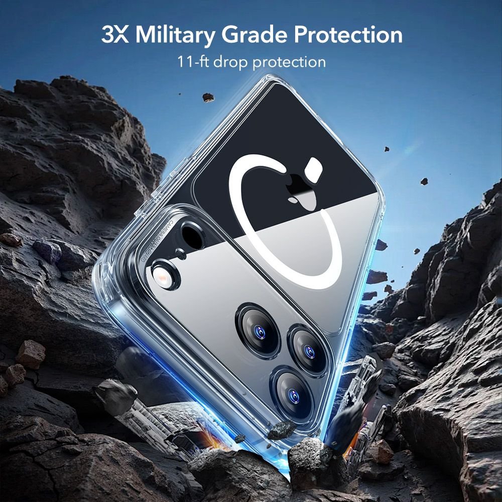 ESR Classic Hybrid MagSafe dėklas + stiklas iPhone 17 Pro Max -- Cell phone tempered glass