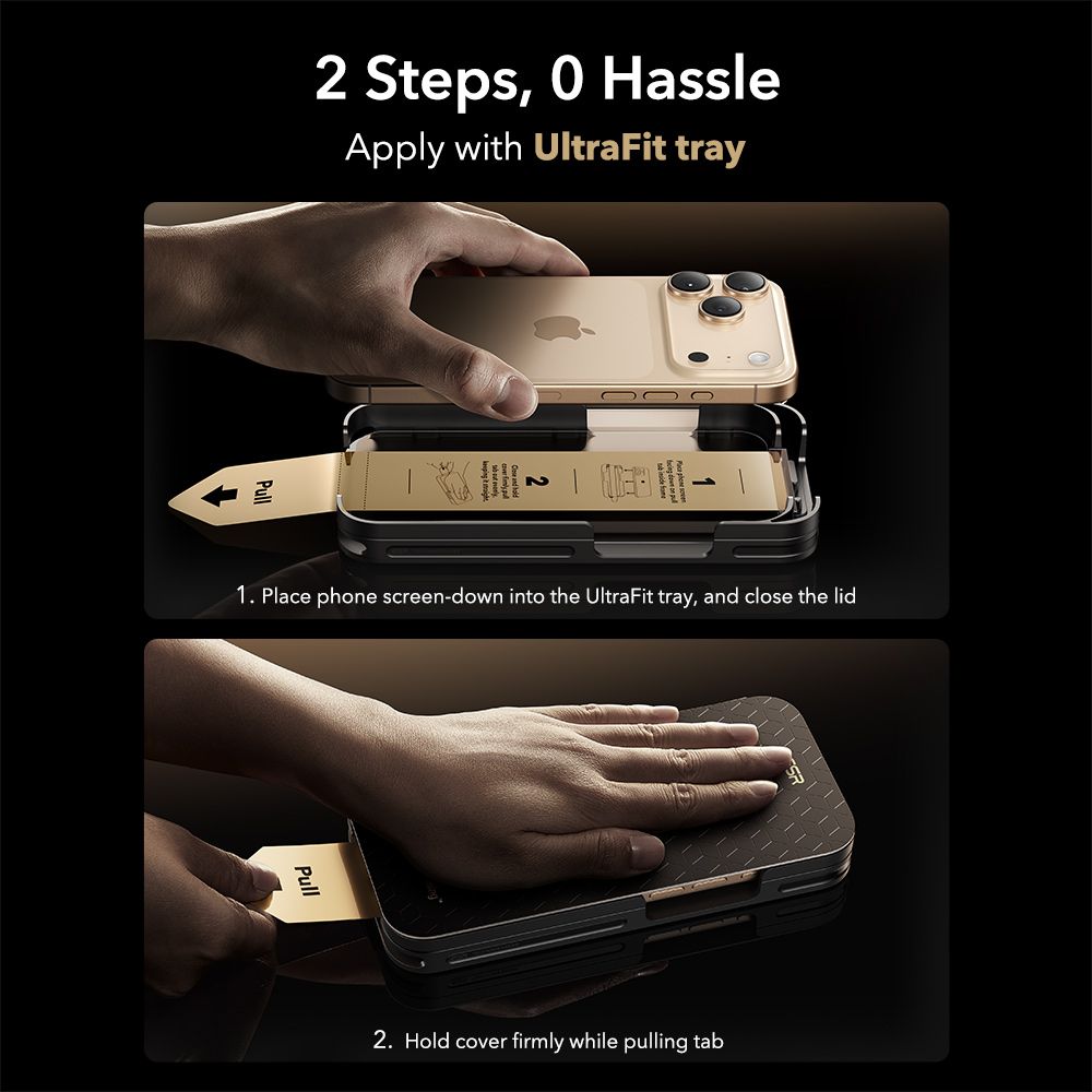 ESR UltraFit Armorite Pro stiklas iPhone 17 Pro Max – skaidrus -- iPhone 17 Pro Max