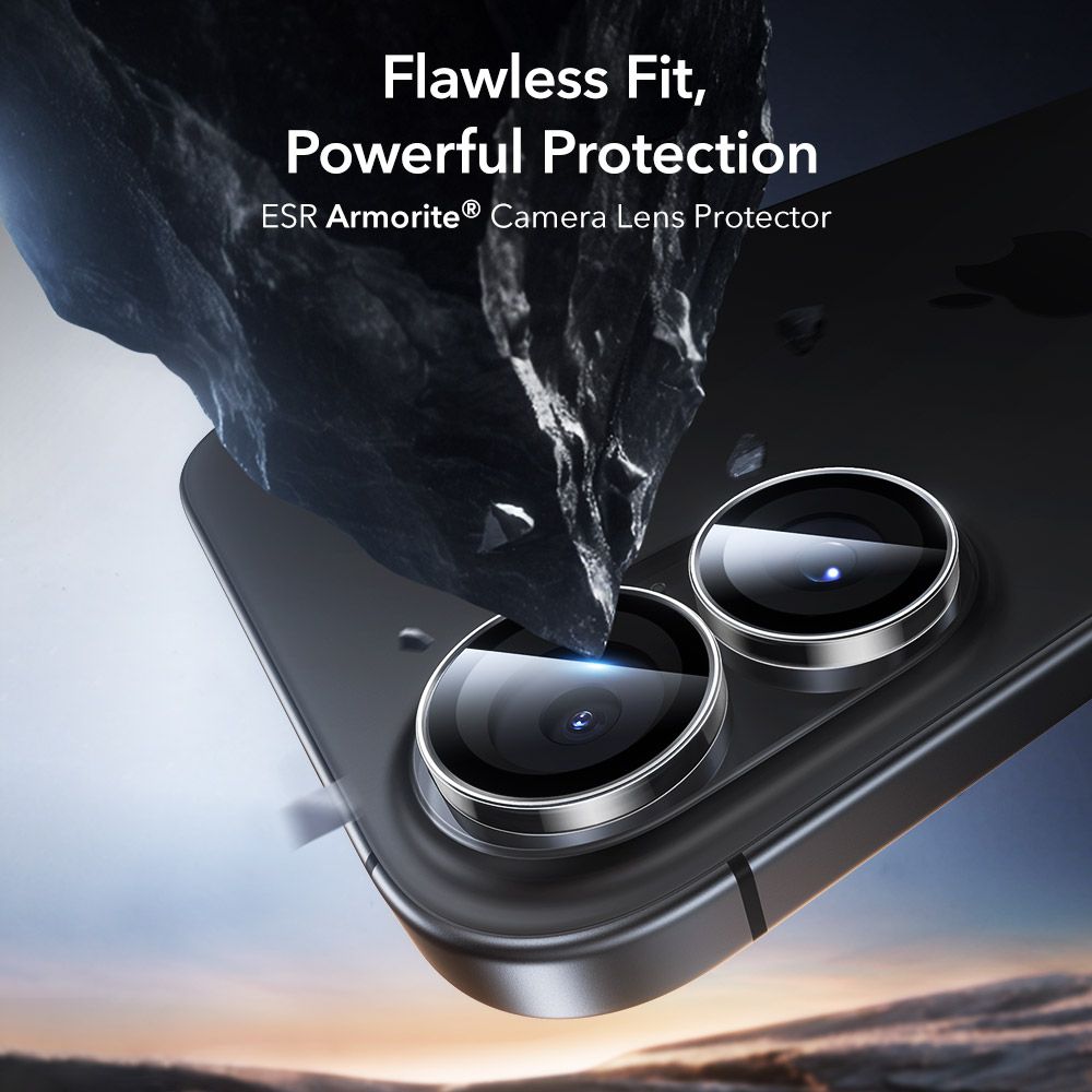 ESR Armorite kameros stiklas iPhone 16/16 Plus/17 – skaidrus -- iPhone 16 / iPhone 16 Plus / iPhone 17