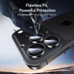ESR Armorite kameros apsauginis stiklas iPhone 14–17 Pro/Max – juodas -- iPhone 14 Pro / iPhone 14 Pro Max / iPhone 15...