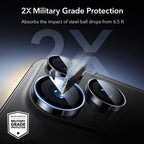 ESR Armorite kameros apsauginis stiklas iPhone 14–17 Pro/Max – juodas -- iPhone 14 Pro / iPhone 14 Pro Max / iPhone 15...