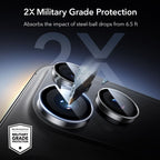 ESR Armorite kameros stiklas iPhone 14–17 Pro/Pro Max -- iPhone 14 Pro / iPhone 14 Pro Max / iPhone 15 Pro / iPhone 15...