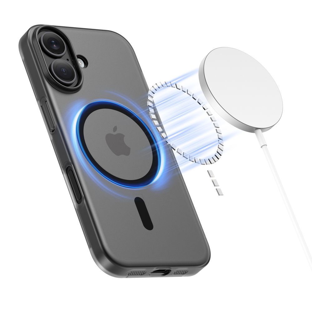 Tech-Protect MagSlim MagSafe dėklas iPhone 17 – juodas -- iPhone 17