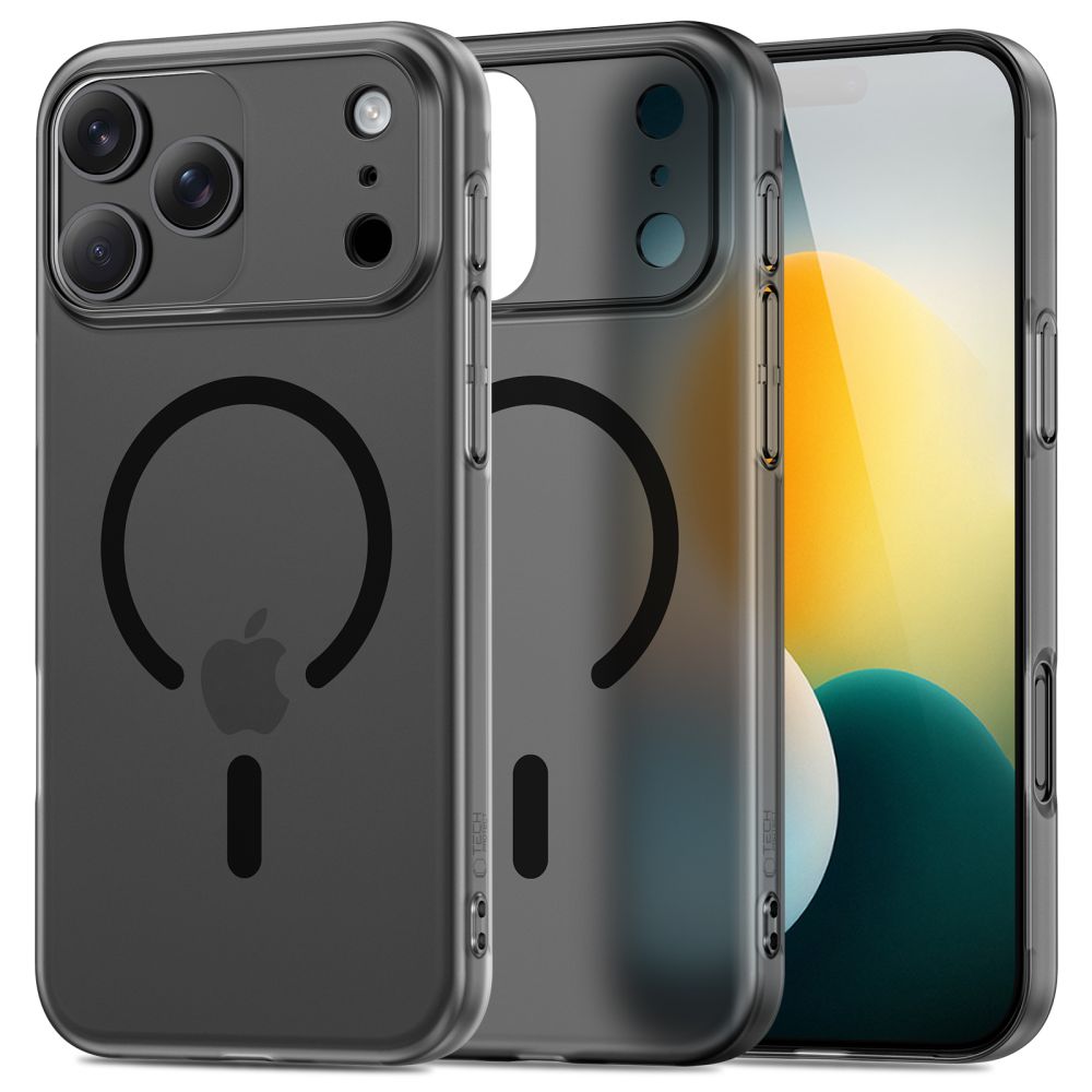 Tech-Protect MagSafe dėklas iPhone 17 Pro – matinis juodas -- iPhone 17 Pro