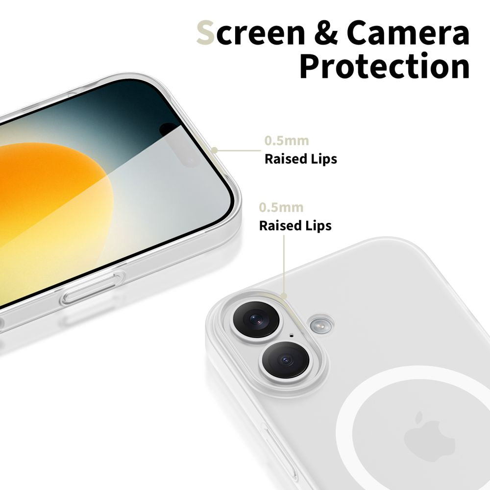 Tech-Protect MagSlim MagSafe dėklas iPhone 17 – matinis baltas -- iPhone 17