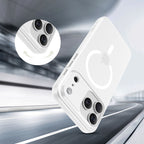 Tech-Protect MagSlim MagSafe dėklas iPhone 17 Pro – matinis baltas -- iPhone 17 Pro