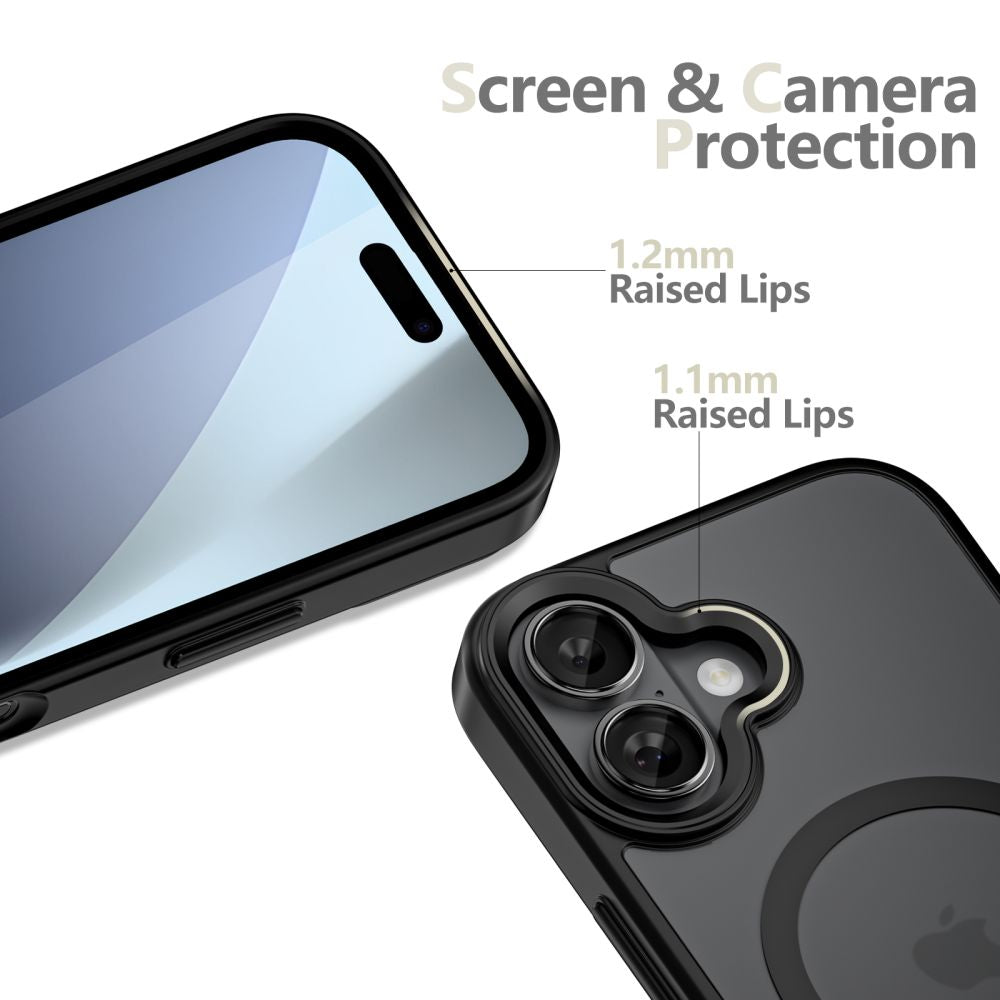 Tech-Protect MagMat MagSafe dėklas iPhone 17 – matinis juodas -- iPhone 17