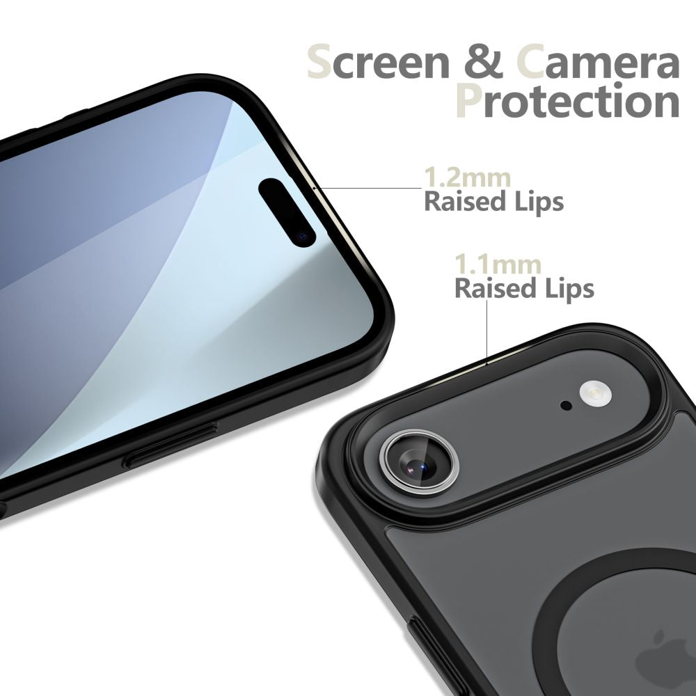 Tech-Protect MagMat MagSafe dėklas iPhone 17 Air – matinis juodas -- iPhone 17 Air