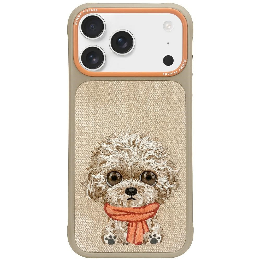 Nimmy Big Eyed Pet 2.0 Dog dėklas iPhone 17 Pro - Smėlinė -- iPhone 17 Pro