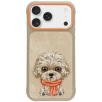 Nimmy Big Eyed Pet 2.0 Dog dėklas iPhone 17 Pro - Smėlinė -- iPhone 17 Pro