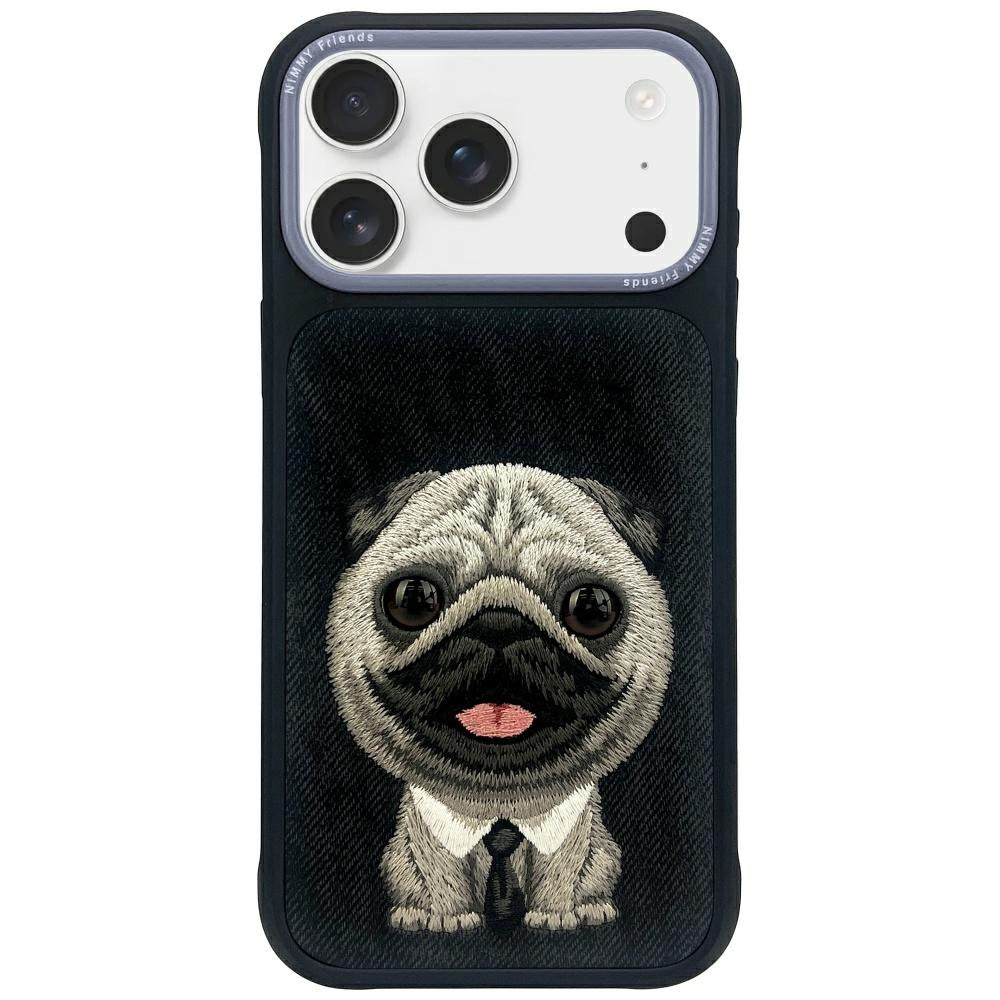 Nimmy Big Eyed Pet 2.0 Dog dėklas skirtas iPhone 17 Pro - Juoda -- iPhone 17 Pro