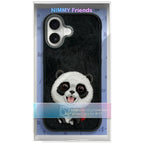 Nimmy Big Eyed Pet 2.0 Panda dėklas iPhone 17 - juodas