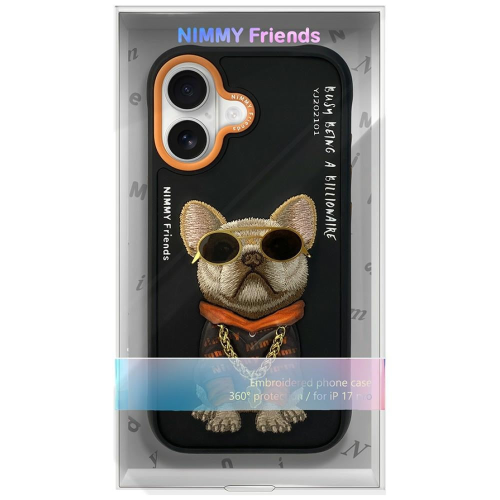 Nimmy Glasses Cool Dog dėklas iPhone 17 - Juoda -- iPhone 17