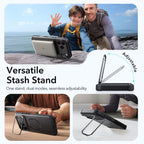 ESR Cyber ​​Kickstand MagSafe dėklas skirta iPhone 17 Pro - juodas -- iPhone 17 Pro