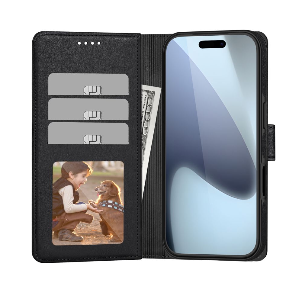 Tech-Protect Wallet MagSafe dėklas iPhone 17 – matinis juodas -- iPhone 17