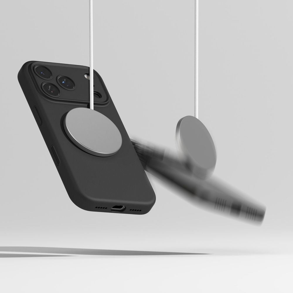 Ringke silikoninis MagSafe dėklas iPhone 17 Pro Max – juodas