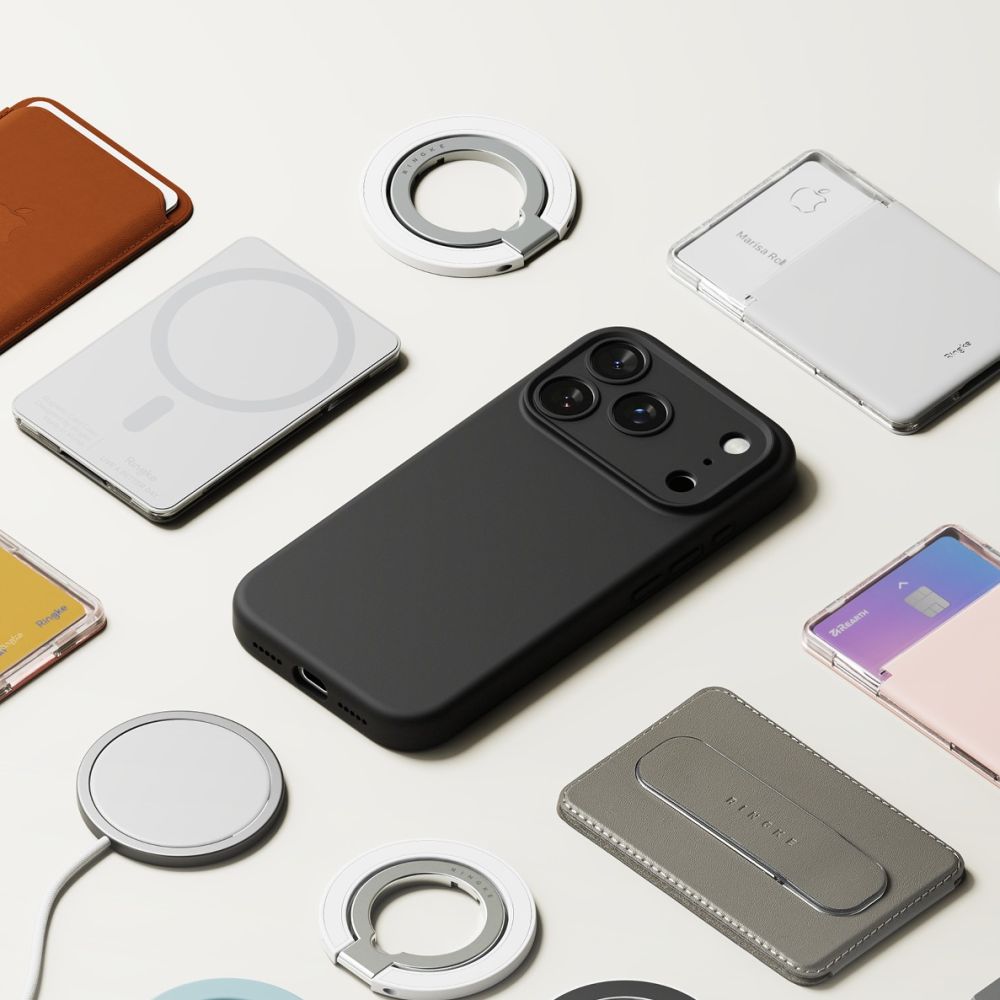 Ringke silikoninis MagSafe dėklas iPhone 17 Pro Max – juodas