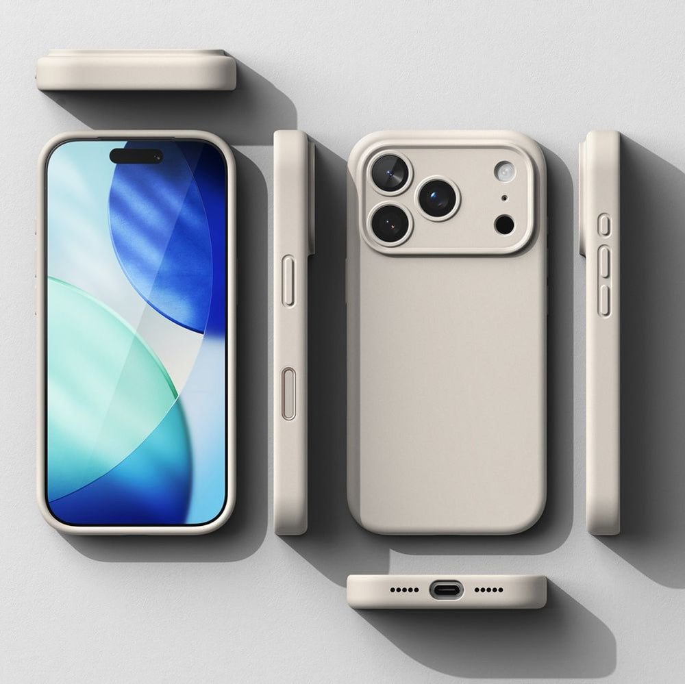 Ringke silikoninis MagSafe dėklas iPhone 17 Pro – smėlio -- iPhone 17 Pro