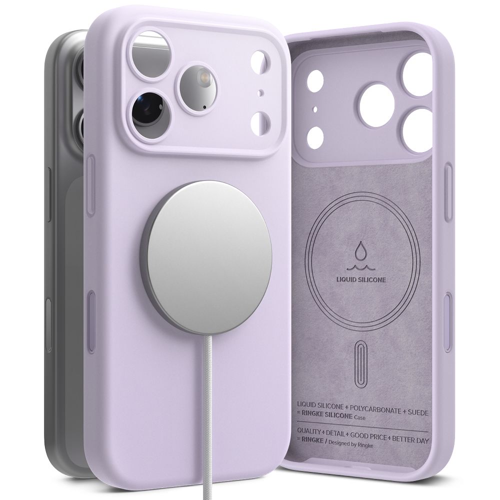 Ringke silikoninis MagSafe dėklas iPhone 17 Pro – juodas -- iPhone 17 Pro