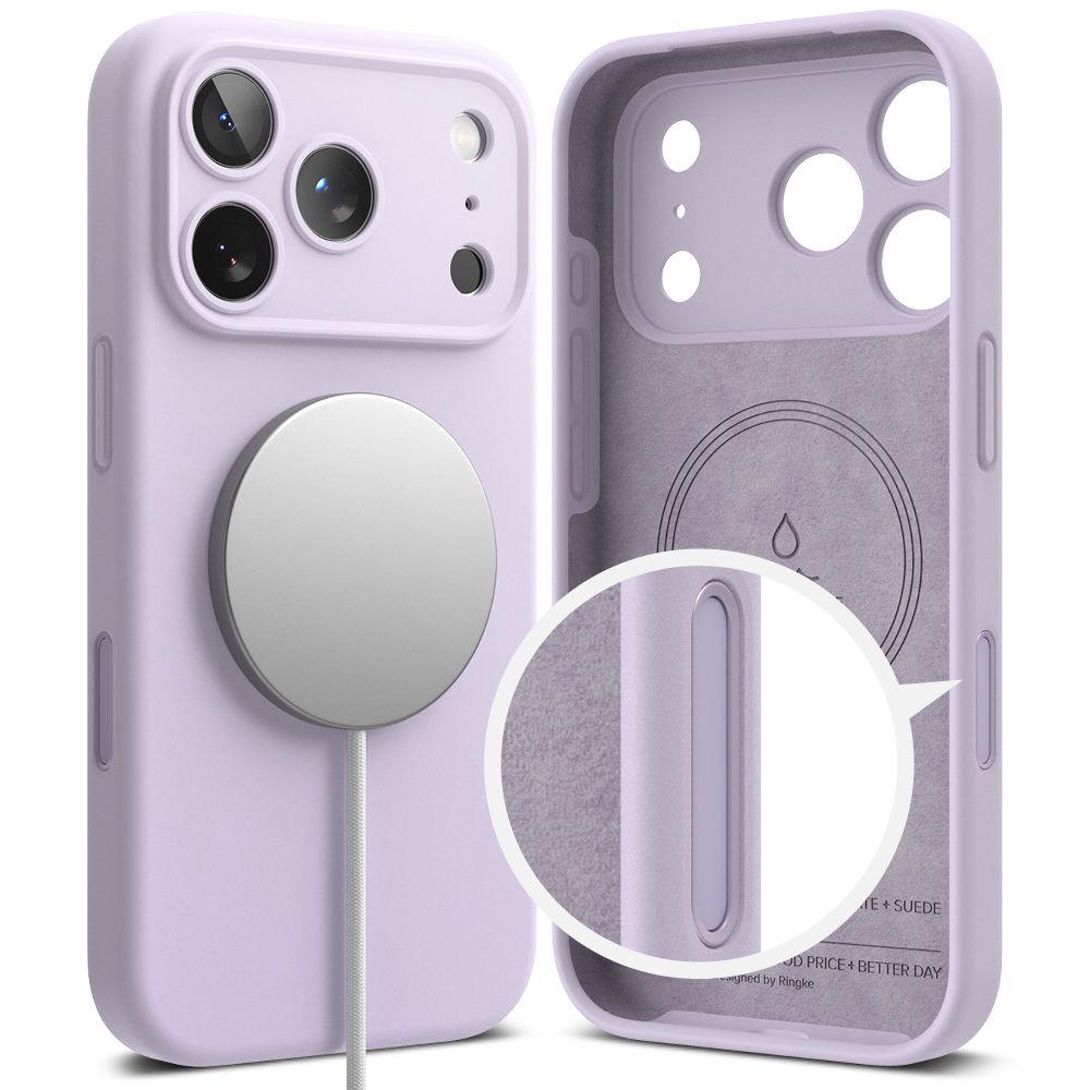 Ringke silikoninis MagSafe dėklas iPhone 17 Pro – juodas -- iPhone 17 Pro
